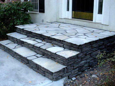 Elegant Slate Rock Stairs